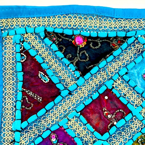 Pillow Cover~Sequins & Beads / New / Square Shape - Picture 4 of 10